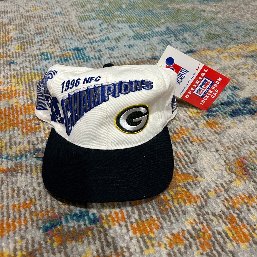Vintage 1996 NFC Green Bay Packers hat, NWT